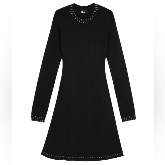 THE KOOPLES Studded Long Sleeve Dress - Picture 1 of 14
